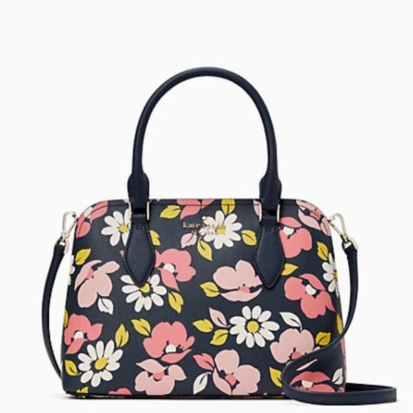 kate spade Handbags - NWT KATE SPADE NEW YORK DARCY ROAD TRIP FLORA BLUE MULTI SMALL SATCHEL/BAG K6108